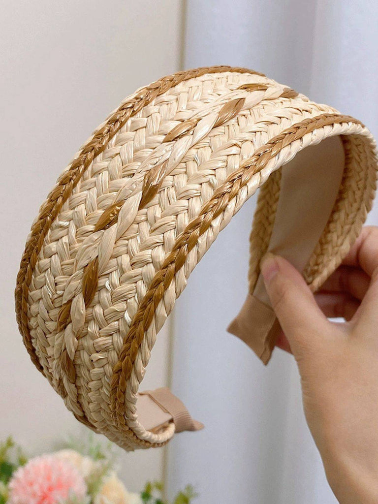 Boho Color Patchwork Braided Headband