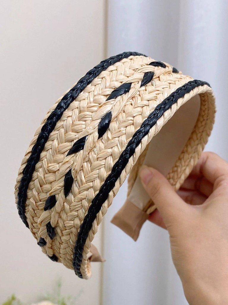 Boho Color Patchwork Braided Headband