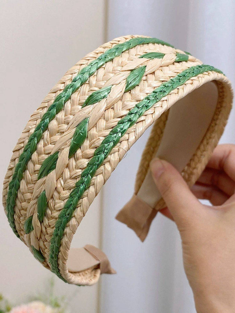 Boho Color Patchwork Braided Headband