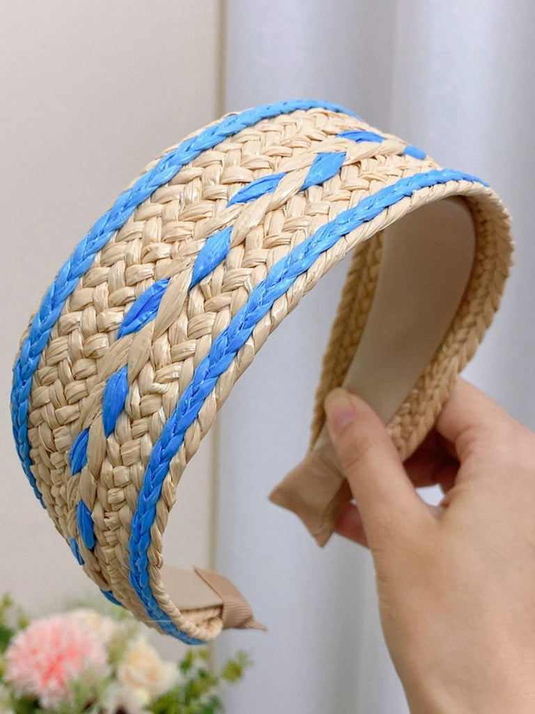 Boho Color Patchwork Braided Headband