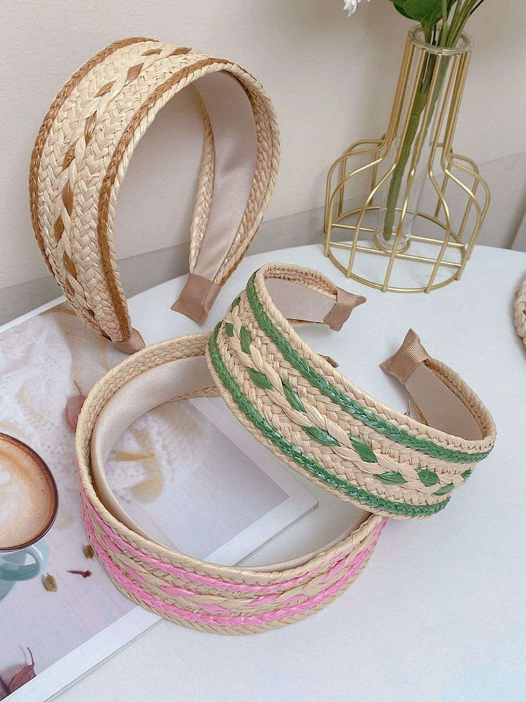 Boho Color Patchwork Braided Headband