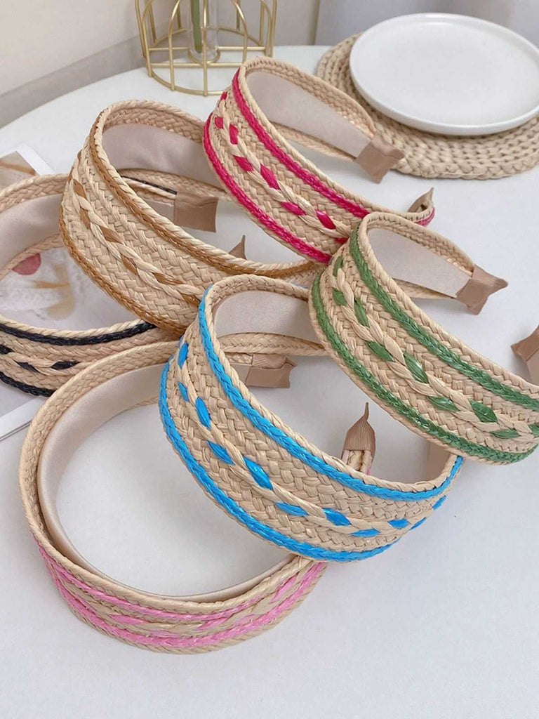 Boho Color Patchwork Braided Headband