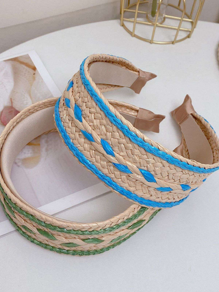Boho Color Patchwork Braided Headband