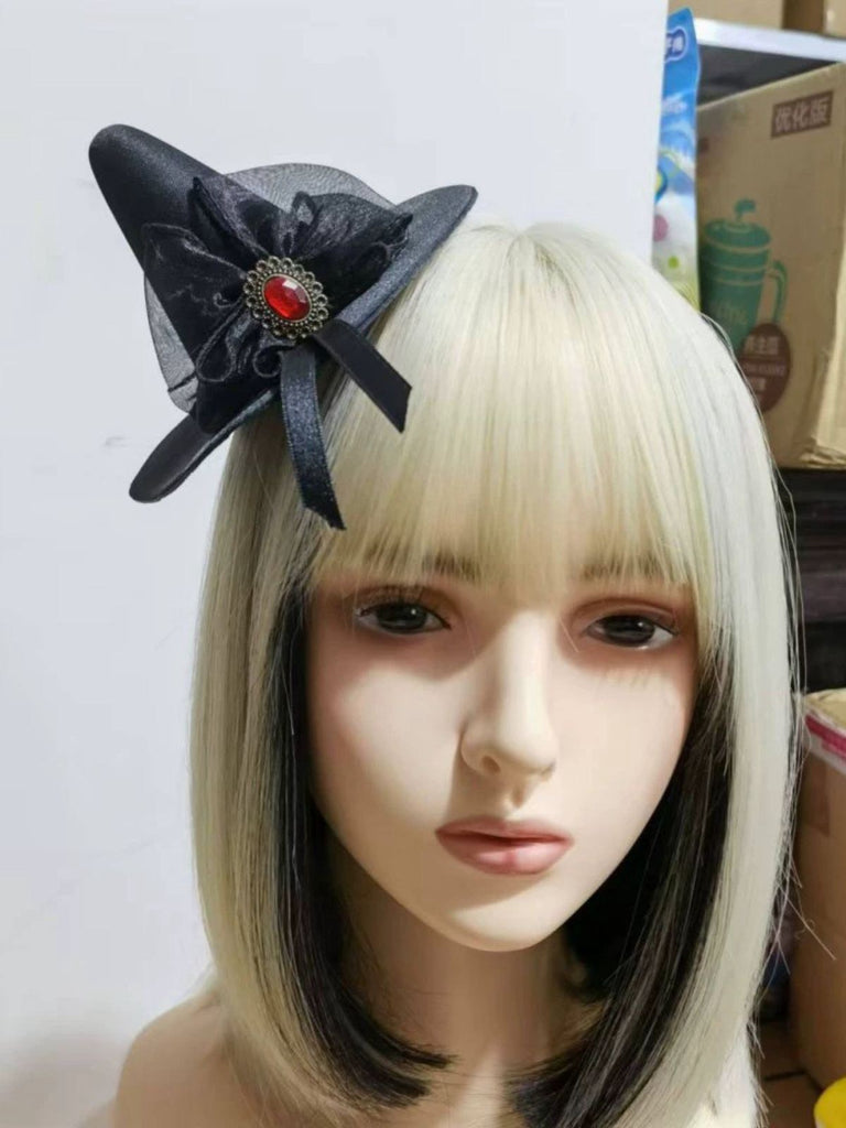 Halloween Bow Pointed Hat Hair Clip