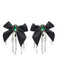 Black Gothic Bow Skeleton Hand Hair Clip