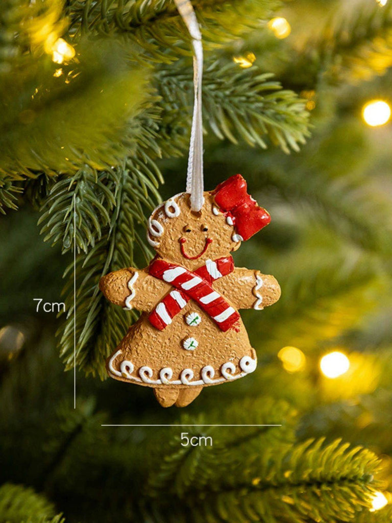Vintage Christmas Gingerbread Man Ornaments