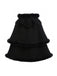 [Pre-Sale] 1960s Black Cat Lace Plush Trim Hooded Cloak