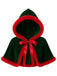 1950s Christmas Velvet Hooded Mini Cape