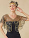 [Pre-Sale] 1920s Gatsby Mesh Sequins Petal Hem Cape