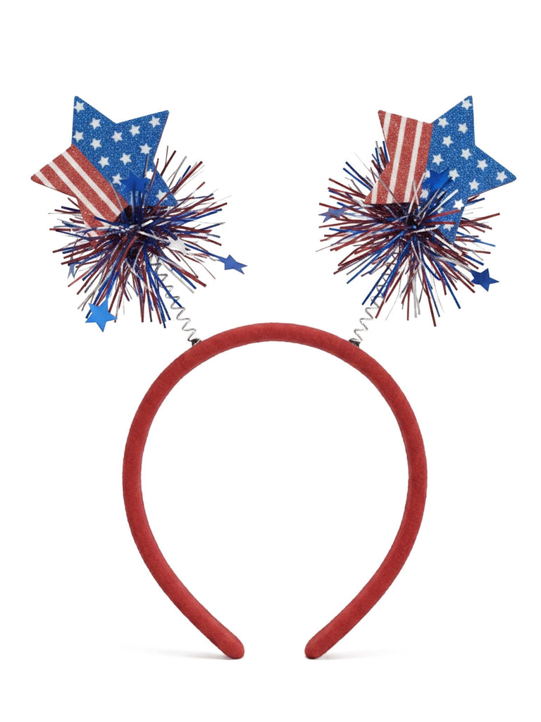 Patriotic Flag Bow Hair Clip