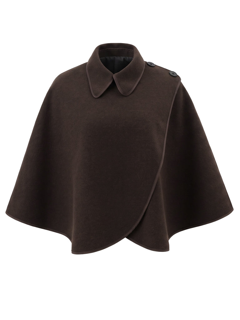 Relaxed Fit Draped Cape Wrap Shawl 3