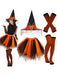 Halloween Witch Hat Striped Stockings Tutu Accessory Set