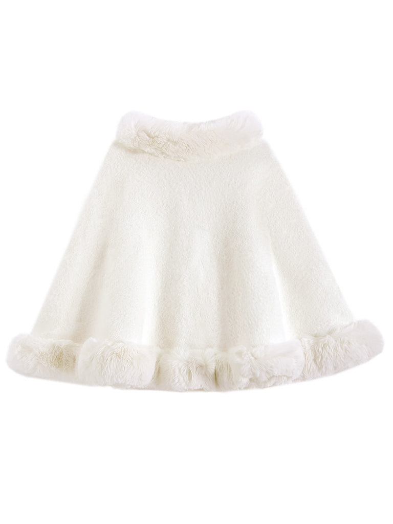 Faux Fur Collar Capelet Wrap Shawl 2