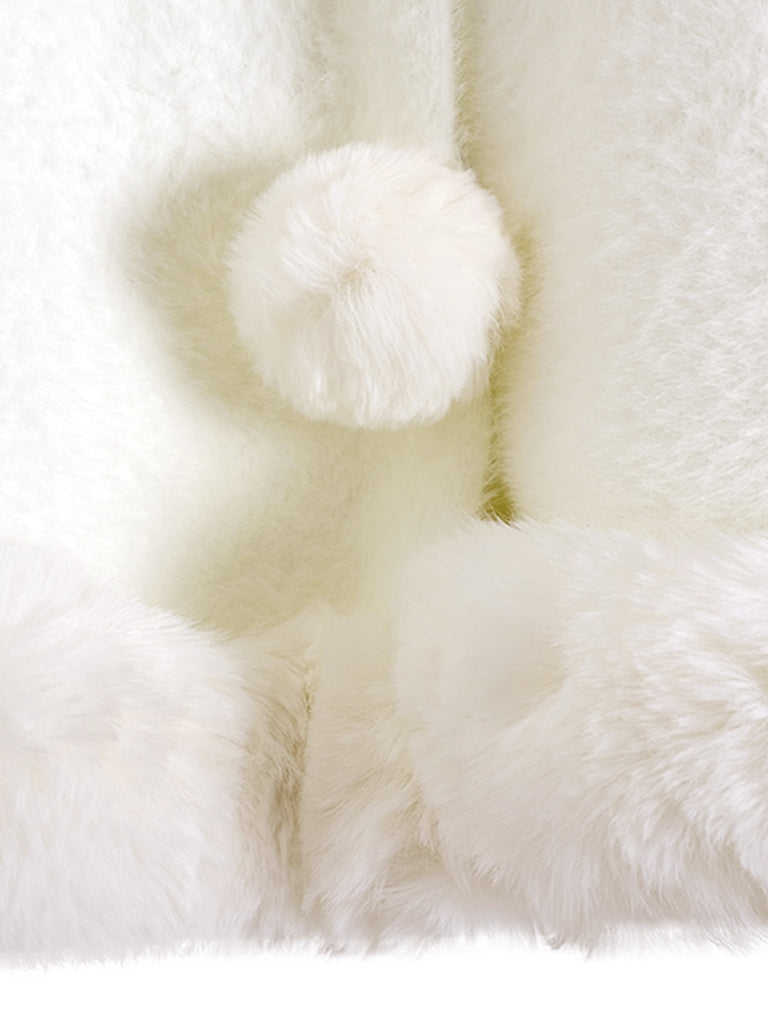 Faux Fur Collar Capelet Wrap Shawl 4