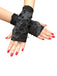 Retro Halloween Ripped Punk Gloves