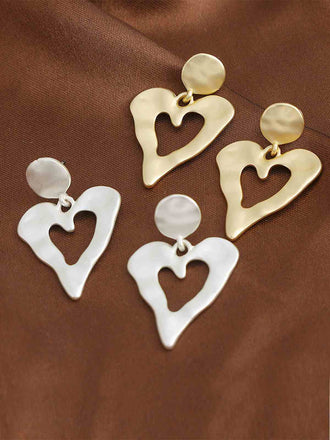 Vintage Chic Heart Alloy Earrings