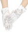 Vintage Pearl Bow Decor Exquisite Gloves