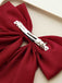 Satin Ribbon Solid Bow Hairpin