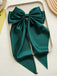 Satin Ribbon Solid Bow Hairpin