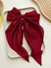 Satin Ribbon Solid Bow Hairpin