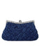 Satin Woven Diamond Evening Bag