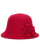 Solid Imitation Wool Knot Cloche Hat