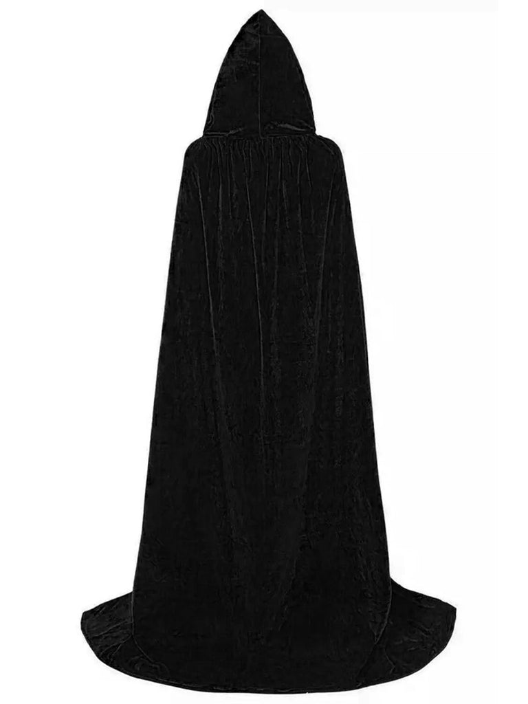 1950s Christmas Solid Long Hooded Cape