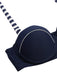 Blue 1940s Navy Style Patchwork Swimsuit