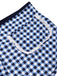 Blue 1930s Rose Gingham Plaid Straps Swimsuit