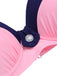 1940s Strap Colorblock Diamond Lace-Up Bikini Set