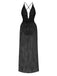 2PCS 1940s Deep-V One-Piece Swimsuit & Lace Cover-Up