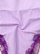 Lavender 1950s Stripe Mesh Ruffle One-Piece Swimsuit