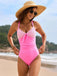 1950s Spaghetti Strap Cross-Back One-Piece Swimsuit