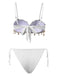 1950s Spaghetti Strap Beach Seashell Starfish Bikini