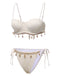 1950s Spaghetti Strap Beach Seashell Starfish Bikini