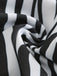 Black & White 1950s Zebra Stripes Starfish Bikini Set