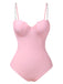 1950s Seashell Pearl Straps One-Piece Swimsuit