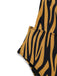 Brown 1960s Deep-V Zebra Stripe One-Piece Swimsuit