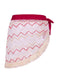 2PCS Red 1970s Princess Style Bikini Set & Fringe Cover-Up