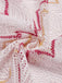 Red 1970s Princess Style Fringe Patchwork Cover-Up