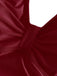 1950s Solid V-Neck Ruched Halter One-Piece Swimsuit