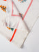 2PCS White 1960s 3D-Flower Spaghetti Straps Swimsuit & Cover-Up