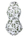 2PCS Green 1930s Leaf Print Halter One-Piece Swimsuit & Cover Up