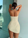 2PCS 1950s Lace-Up Halter Swimsuit & Cover-Up