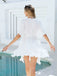 1960s Solid Crocheted Ruffled Slit Cover-Up Dress