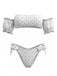 Elegant White Vintage Floral Ruffle Swimsuit 2