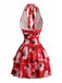 1980s Halter Tie Waist Dress 7
