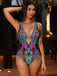 Elegant Pat 1980s Vintage Floral Swimsuit 7