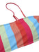[Plus Size] Colorful 1950s Vertical Stripe Swimsuit