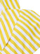 [Pre-Sale] Multicolor 1930s Off-Shoulder Stripes Swimsuit